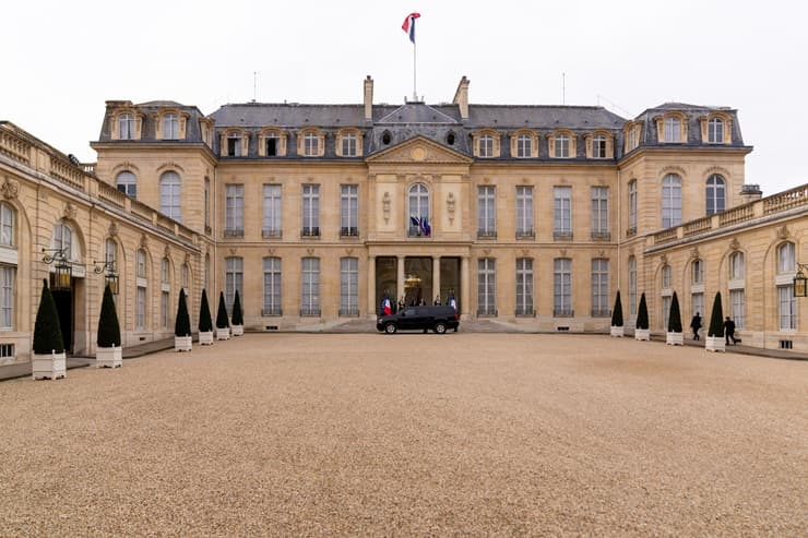 Il Palazzo dell’Eliseo, residenza del Presidente della Repubblica della Francia a Parigi