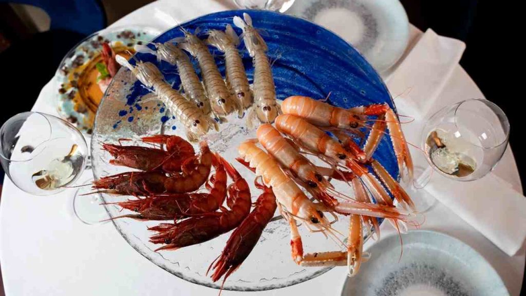 Crudo di pesce, crostacei a La Rosetta al Pantheon