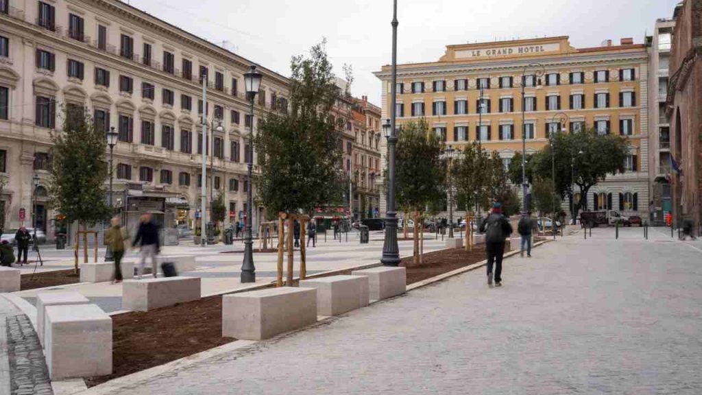 La nuova Piazza della Repubblica (dal profilo Facebook Roma Capitale)