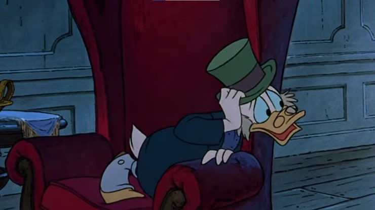 Zio Paperone/Ebenezer Scrooge nel “Canto di Natale di Topolino”